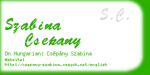 szabina csepany business card
