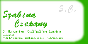 szabina csepany business card